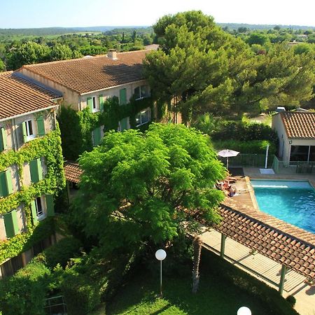 Logis Hotel Restaurant Uzes Pont Du Gard Exterior foto