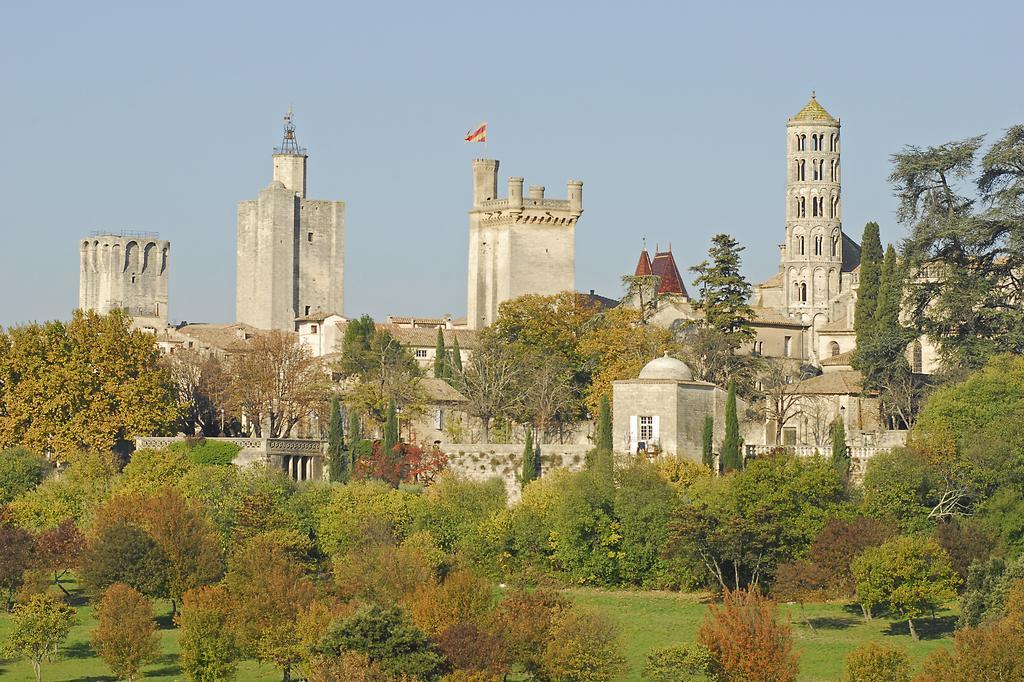 Logis Hotel Restaurant Uzes Pont Du Gard Exterior foto